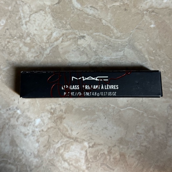 MAC Lipglass Viva Glam Rihanna Red Metallic Frost Finish Lip Gloss New In Box - Picture 6 of 6